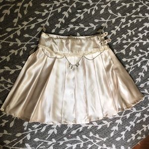 Silk tennis skirt
